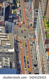 NEW YORK, USA - MAY 11, 2019: West 34th Street On Top