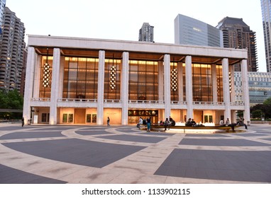 New York, USA - May 29, 2018: David H Koch Theater, New York City Ballet.