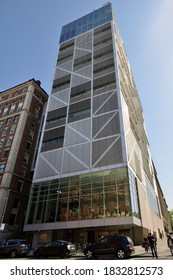 NEW YORK, USA - MAY 8, 2019: Northwest Corner Science Building, New Addition To Columbia University's Beaux-Arts Campus Master Plan