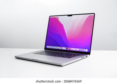 New York, USA - November 1, 2021 : Latest Apple Product, Apple M1 Max Macbook Pro 16