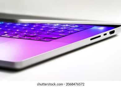 New York, USA - November 1, 2021 : Latest Apple Product, Apple M1 Max Macbook Pro 16