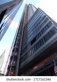 New York, USA / USA - November 2019: One57 Construction