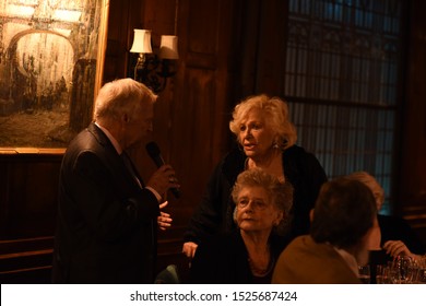 
New York, New York/ USA - Oct. 5 2019: David Lewis And Rene Taylor Attend Joseph Feury's 