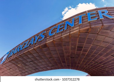 NEW YORK, USA - October, 2015: Barclays Center Exterior In Brooklyn, New York