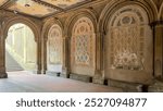 New York,  USA, The pedestrian underpass at Bethesda Terrace, Central Park, New York City.