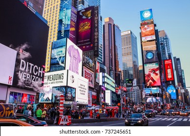 NEW YORK, USA - SEP 08, 2017: Times Square Day View