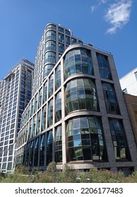 New York, USA - September 2, 2022: High Line Towers Lantern House Thomas Heatherwick 