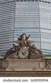 New York, USA-August 17, 2019: Grand Central Station On Summer Street Day In August. Summer Streets Is An Annual Celebration Of New York City's Most Valuable Public Space.