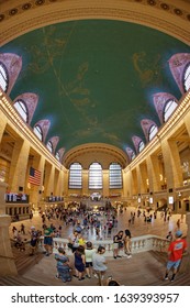 New York, USA-August 17, 2019: Grand Central Station On Summer Street Day In August. Summer Streets Is An Annual Celebration Of New York City's Most Valuable Public Space.