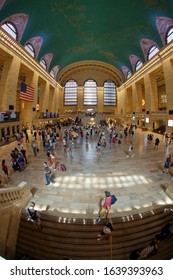 New York, USA-August 17, 2019: Grand Central Station On Summer Street Day In August. Summer Streets Is An Annual Celebration Of New York City's Most Valuable Public Space.