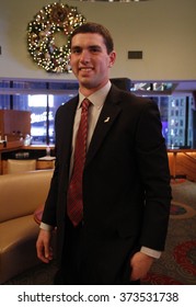 NEW YORK-DEC 11: Stanford University Cardinals Quarterback Andrew Luck Attends The 2010 Heisman Memorial Trophy Award Press Conference At Marriott Marquis On December 11, 2010 In New York City.