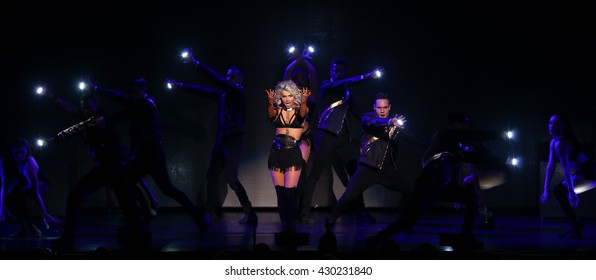 NEW YORK-JUL 9: Julianne Hough Performs On Stage During The Move Live On Tour At Radio City Music Hall On July 9, 2015 In New York City.