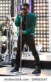 NEW YORK-MAY 18: Singer Usher Performs On The Today Show Concert Series At Rockefeller Plaza On May 18, 2012 In New York City.