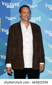 NEW YORK-MAY 20: Actor Vince Vaughn attends the 'Tim Ferris and Vince Vaughn: In Conversation" during the 2017 Vulture Festival at Milk Studios on May 20, 2017 in New York City.
