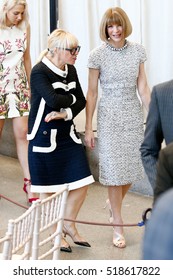 NEW YORK-MAY 5: Catherine Martin (L) And Vogue Editor-in-Chief Anna Wintour At The Anna Wintour Costume Center Grand Opening At The Metropolitan Museum Of Art On May 5, 2014 In New York City.