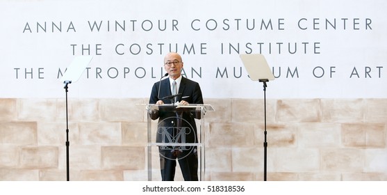 NEW YORK-MAY 5: Costume Institute Head Curator Harold Koda Speaks At The Anna Wintour Costume Center Grand Opening At The Metropolitan Museum Of Art On May 5, 2014 In New York City.