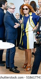 NEW YORK-MAY 5: Designers Tommy Hilfiger (L) And Diane Von Furstenberg At The Anna Wintour Costume Center Grand Opening At The Metropolitan Museum Of Art On May 5, 2014 In New York City.