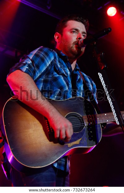 NEW  YORK-NOV 14: Country music singer Chris Young
performs in concert at the Best Buy Theater on November 14, 2014 in
New York City.
