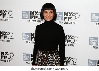 NEW YORK-OCT 08: Actress Juliette Binoche attends the premiere of "Clouds of Sils Maria" at the 52nd New York Film Festival at Alice Tully Hall on October 8, 2014 in New York City. 