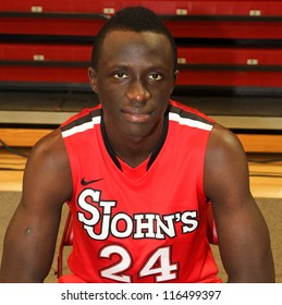 NEW YORK-OCT. 23: St. John's Red Storm Guard Felix Balamou During Media Day On October 23, 2012 At Carnesecca Arena, Jamaica, Queens, New York.