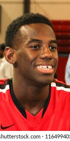 NEW YORK-OCT. 23: St. John's Red Storm Forward Jakarr Sampson During Media Day On October 23, 2012 At Carnesecca Arena, Jamaica, Queens, New York.