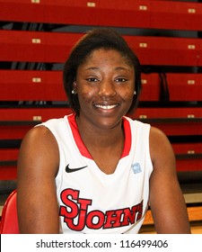 NEW YORK-OCT. 23: St. John's Red Storm Forward Sandra Udobi During Media Day On October 23, 2012 At Carnesecca Arena, Jamaica, Queens, New York.