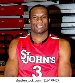 NEW YORK-OCT. 23: St. John's Red Storm Forward God'sgift Achiuwa During Media Day On October 23, 2012 At Carnesecca Arena, Jamaica, Queens, New York.