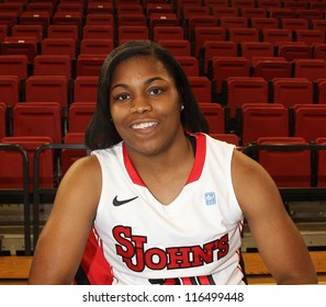 NEW YORK-OCT. 23: St. John's Red Storm Forward Mary Nwachukwu During Media Day On October 23, 2012 At Carnesecca Arena, Jamaica, Queens, New York.