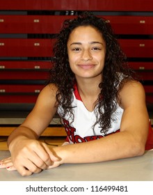 NEW YORK-OCT. 23: St. John's Red Storm Guard Ashley Perez During Media Day On October 23, 2012 At Carnesecca Arena, Jamaica, Queens, New York.