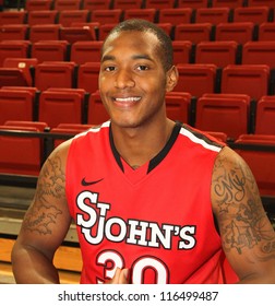 NEW YORK-OCT. 23: St. John's Red Storm Guard Jamal White During Media Day On October 23, 2012 At Carnesecca Arena, Jamaica, Queens, New York.