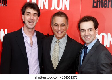 NEW YORK-SEP 12: (l-r) Jason Robert Brown, Tony Danza And Rob McClure Attend The 