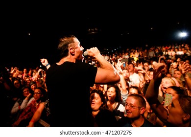 NEW YORK-SEP 25: Country Music Singer Sam Hunt Performs In Concert At The Best Buy Theater On September 25, 2014 In New York City.