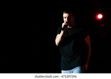 NEW YORK-SEP 25: Country Music Singer Sam Hunt Performs In Concert At The Best Buy Theater On September 25, 2014 In New York City.