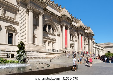 NEW YORK,USA - AUGUST 23,2016 : The Metropolitan Museum Of Art In New York City