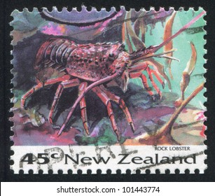 NEW ZEALAND - CIRCA 1993: Stamp Printed By New Zealand, Shows Rock Lobster, Circa 1993