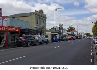 New Zealand, CIRCA November, 2017: Street In Rotorua City In New Zealand