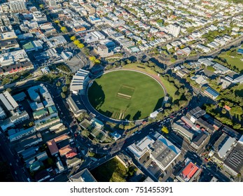 New Zealand Cricket Field, Basin Reserve Wellington From Above