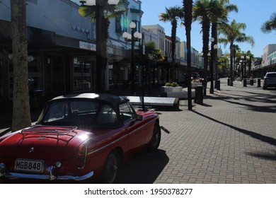 New Zealand, Napier - April 2021: Amazing Napier City Centre