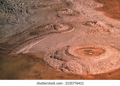 New Zealand, Rotorua - September 28 2009 : A Geothermal Hot Mud Bath Around Rotorua As Of The Volcanic Activity In The Region