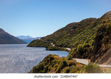 New Zealand, stunning road trip with many stops around Wakatipu Lake close to Queenstown, South Island. 