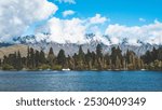 New Zealand turquoise blue lake in otago queenstown wanaka beautiful 