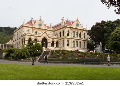 New Zealand, Wellington - January 10 2020: front view of Parliamentary Library on January 10 2020 in Wellington, New Zealand.