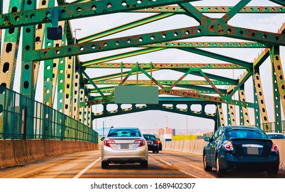 Newark Bridge In New Jersey, America