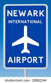 Newark International Airport Sign