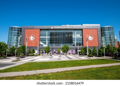 Newark, NJ - May 17, 2022:Prudential Center arena in downtown Newark
