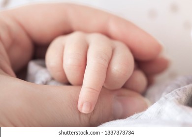 Newborn Babies Middle Finger