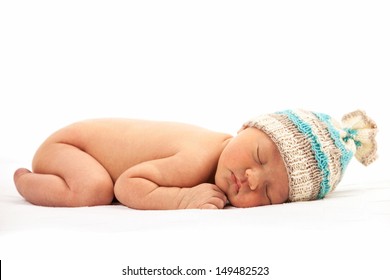 Newborn Baby Boy Asleep 