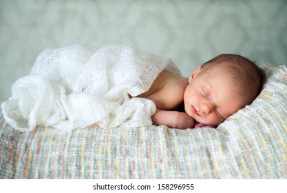 Newborn Baby Boy Asleep
