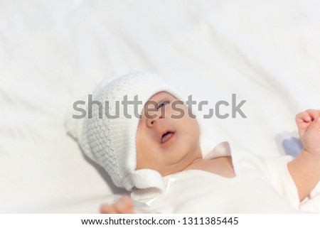 Similar – Image, Stock Photo Nice Newborn asleep peacefully