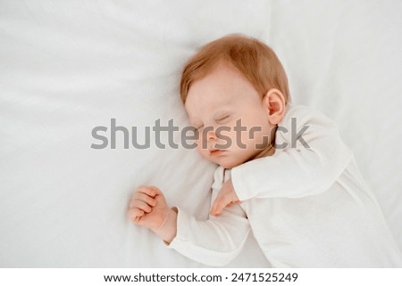 Similar – Image, Stock Photo Baby lying on his back as his doctor examines him during a standard medical checkup